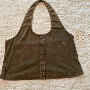 NWT AE crop halter top🌿